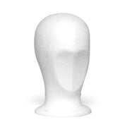 SuperSellerS white faceless mannequin head for displaying hats, caps, and wigs, 56cm circumference