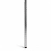SuperSellerS 200 cm white shelving post with adjustable leveling foot for retail display systems