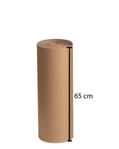 Pakkepapir - Brun - (65 x 350 cm.) - Kraftig