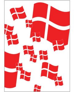Plakat - Dannebrogs flag - dansk - 50 x 70 cm