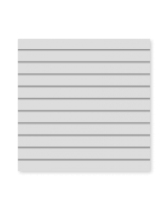 Rillepanel (120x 120 cm) u/lister - Alu-farvet. 10 cm - 11 spor. Uden spor i top og bund