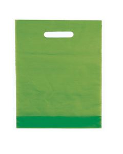 Limegrøn plastikpose 50x5x50 cm