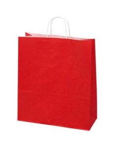 Rød papirspose 35x14x44 cm