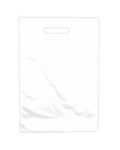 Hvid plastikpose 48x5/5x60 cm