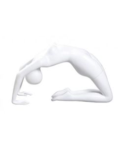 *Nedsat* Yoga Damemannequin, fitness/yoga - hvid