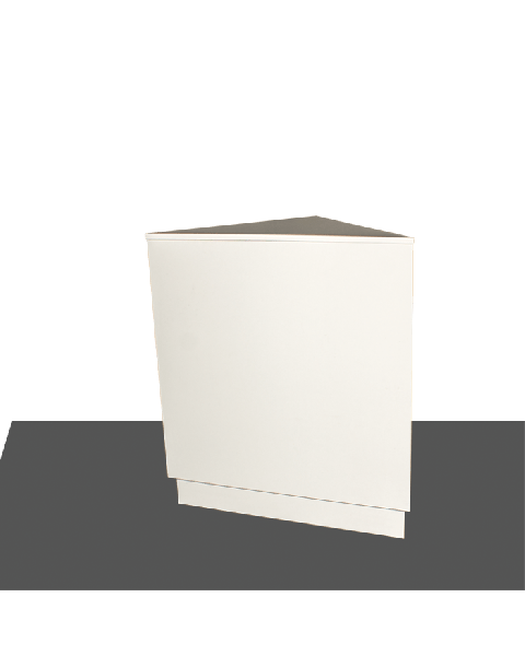 Basis Disk hvid, hjørnemodul  60 x 60 x H96cm