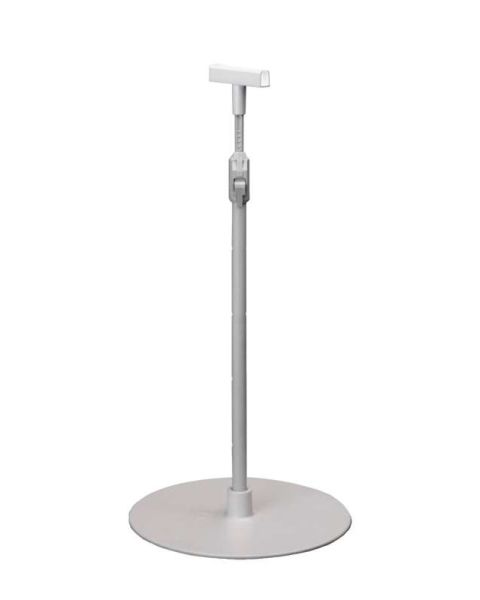 Rund stander, justerbar, Ø 18 x H 33-58 cm, skilteholder. Vælg farve