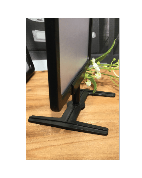 H-stander B 10 x D 10 x H 5,5 cm, skilteholder til plastrammer. Flere farver