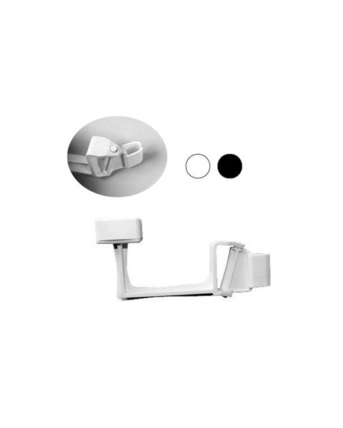 Magnetclip m/ sving 10 cm, skilteholder til plastrammer. Vælg farve