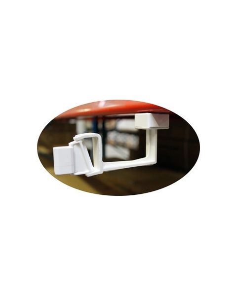 Magnetclip m/ sving 10 cm, skilteholder til plastrammer. Vælg farve