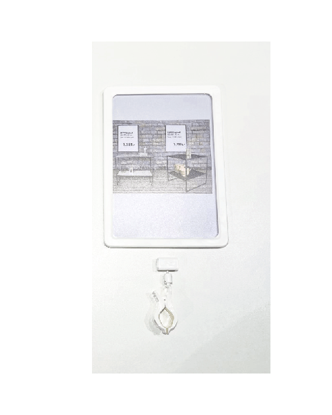 Clear Grip, skilteholder, m/clips t/ plastramme