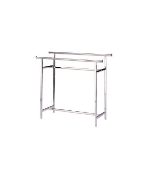 Twin, dobbeltstativ, højdejusterbar, krom, B150 x H122-170 cm