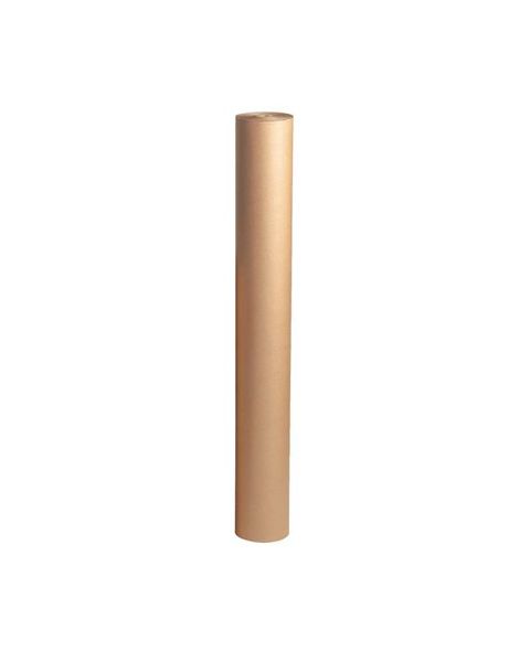 Gavepapir B 70 cm. Ensfarvet - Brun/natur kraftpapir. 100 mtr.