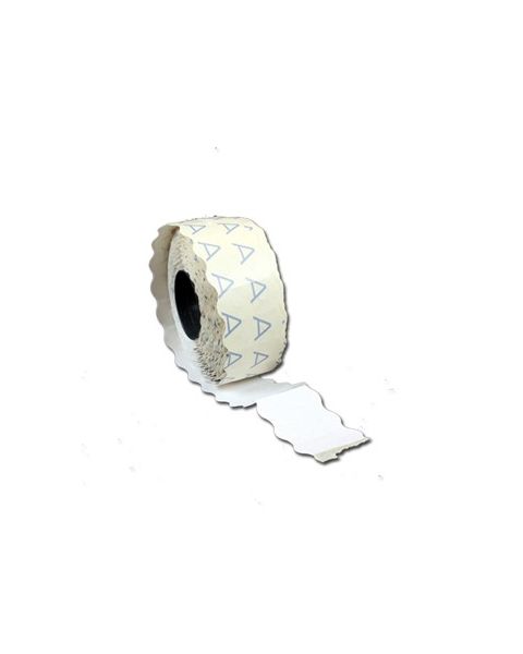 Prisetiketter - 1 linje Hvid