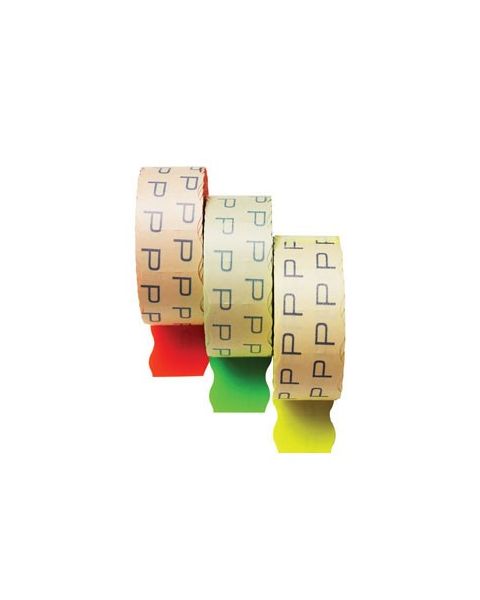 Æske m/ prisetiketter 2 linier - 4 neonfarver. 26 x 16 mm