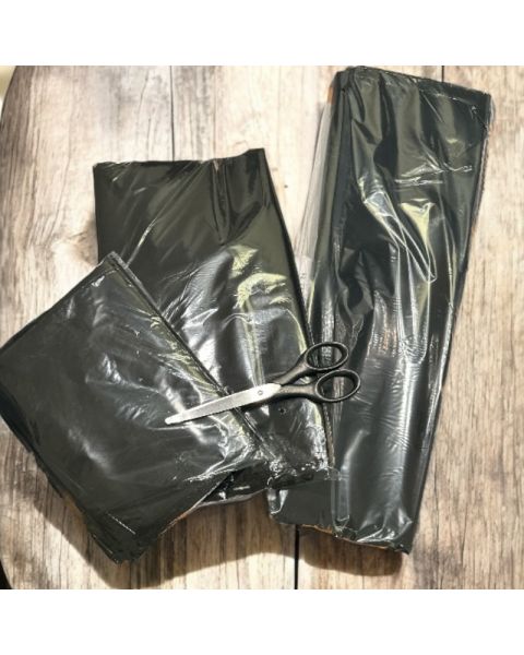 Forsendelsesposer m/ tape, sort - postordrepose.