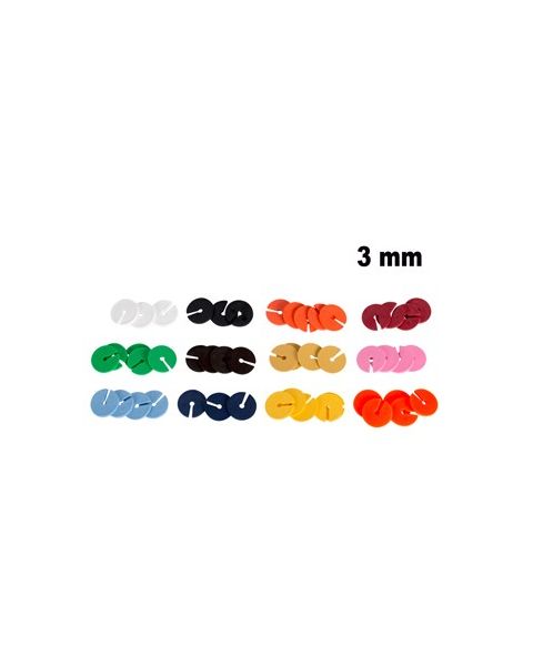 Infoskive t/3 mm krog. Vælg farve