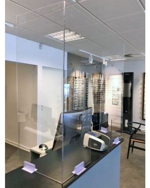 Hygiejneskærm. 3 fløjet - H80