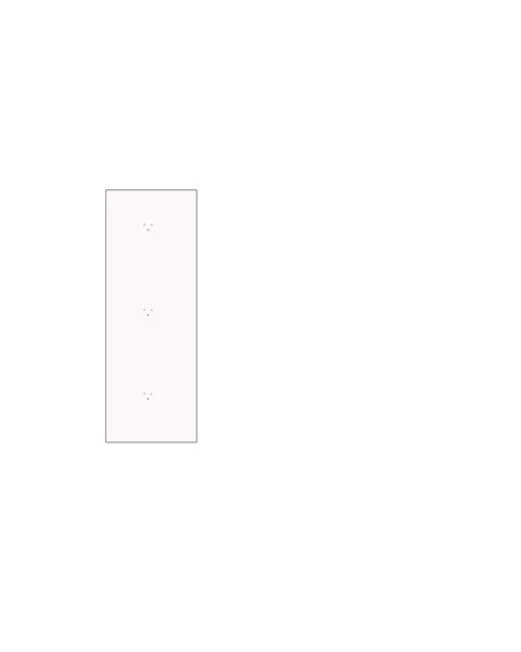 Hvid vægplade (40 X 120 cm.)