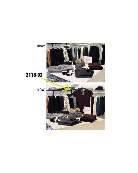 T-shirt display - Krom