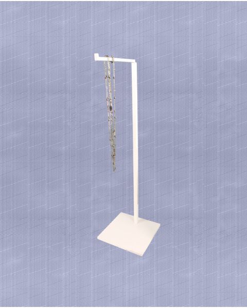 L-display - Hvid. Smykkestativ