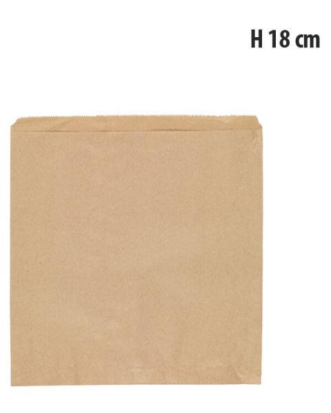 Brun pose - H 18 cm. / 37 gram - 1.000 stk.