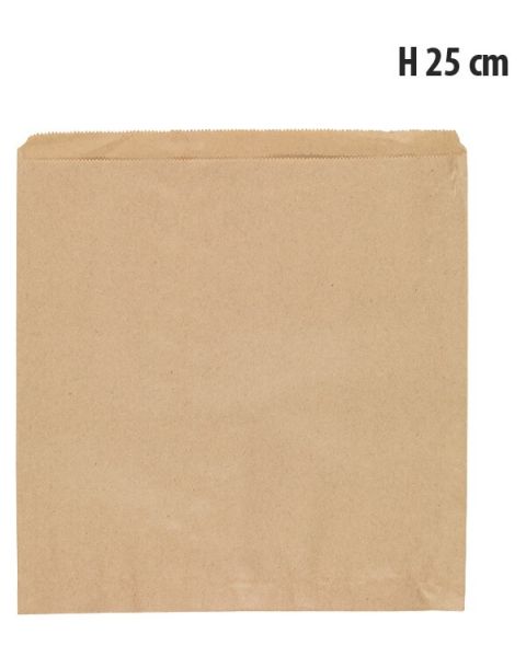 Brun pose - H 25 cm. / 37 gram. - 1.000 stk.