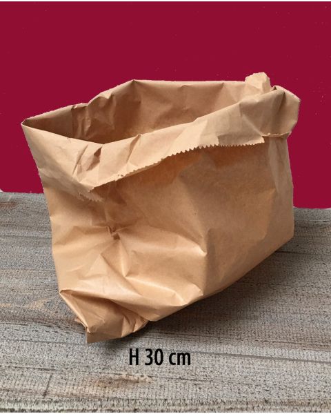 Brun pose - H 30 cm. / 37 gram - 500 stk.