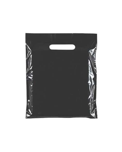 Plastikpose - Lille (B 25 x D/BF 6 x H 30 cm.) - Budget - 100 stk. Vælg sort eller hvid