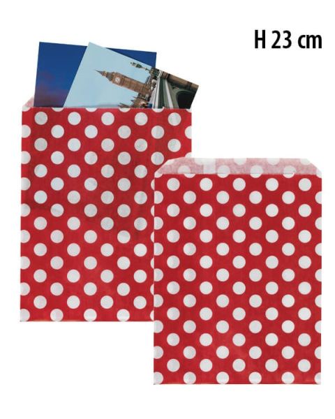 Gaveposer - H 23 cm. - Prikker - 1.000 stk. Vælg størrelse og antal