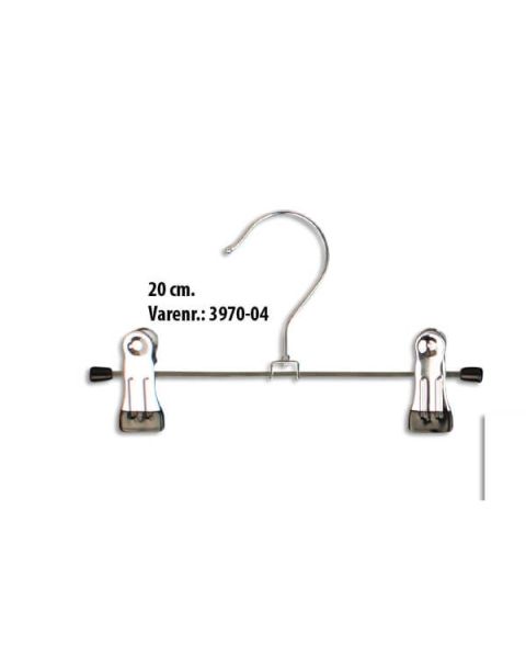 Metal klemmebøjle (B 20 cm.) - 100 stk. Sort