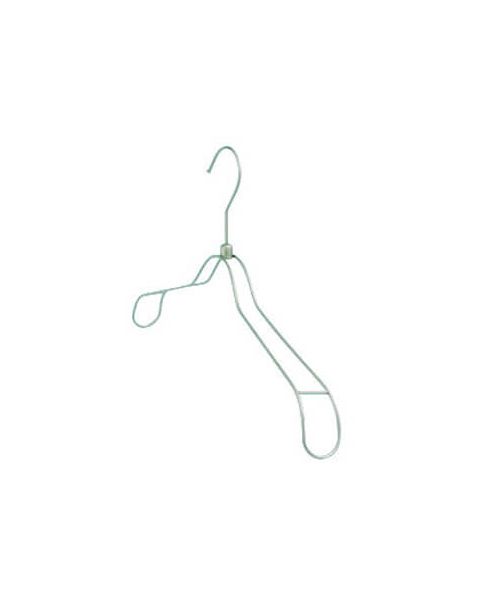 Aluminiumbøjle, junior, kraftig, med drejelig krog, 3 mm tråd, 38 cm