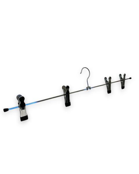 Metal klemmebøjle (B 60 cm.) - 50 stk. 4 klemmer H 7 cm. Sort