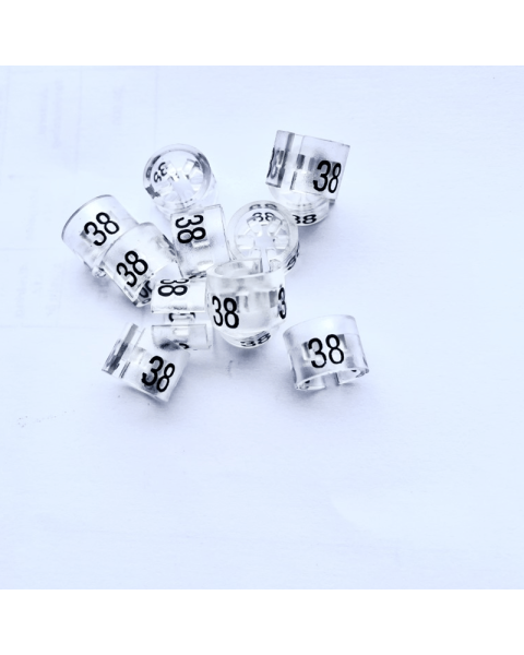 Mini brikker - Klar - 100 ens pr. pose. Vælg størrelse