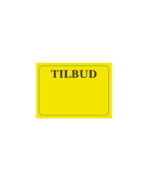 Tilbuds mærker. 1000 stk. Gul etiket