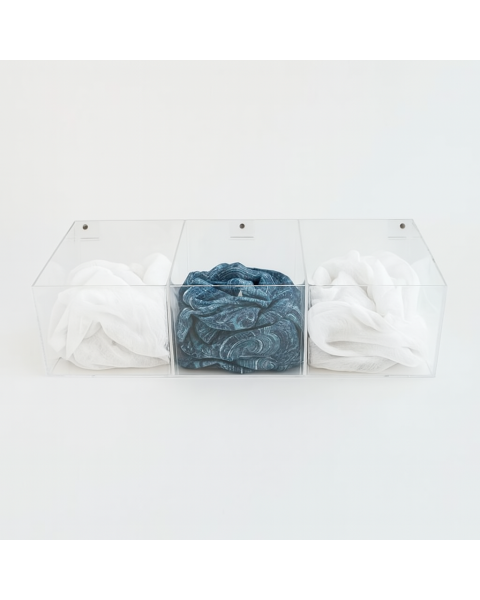 Akrylkasse 3. rum -  t/ bord & panel