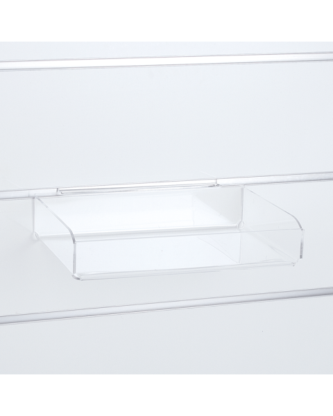 Akrylboks 26,5 x 17,5 x H4,5 cm. Til rillepanel