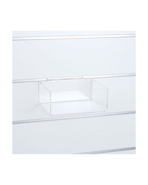 Akrylboks 20,5 x 15,5 x H8,5 cm. Til rillepanel