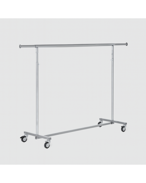 Konfektionsstativ - krom - Ekstra bred