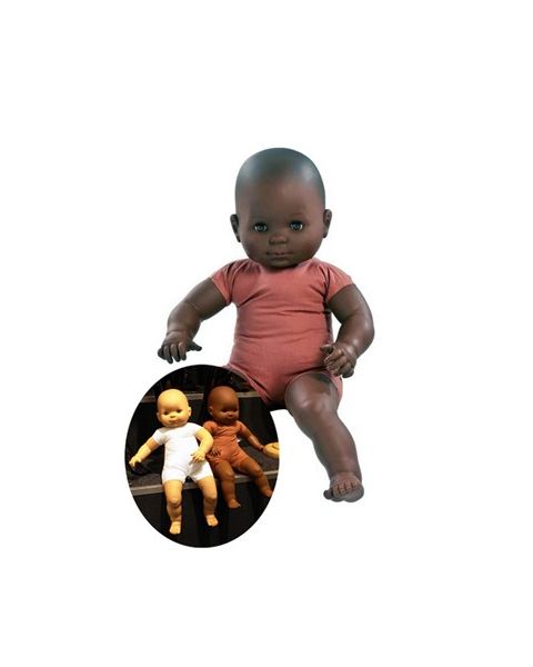 Baby Mannequin. H 60 cm. Mørk hudfarvet