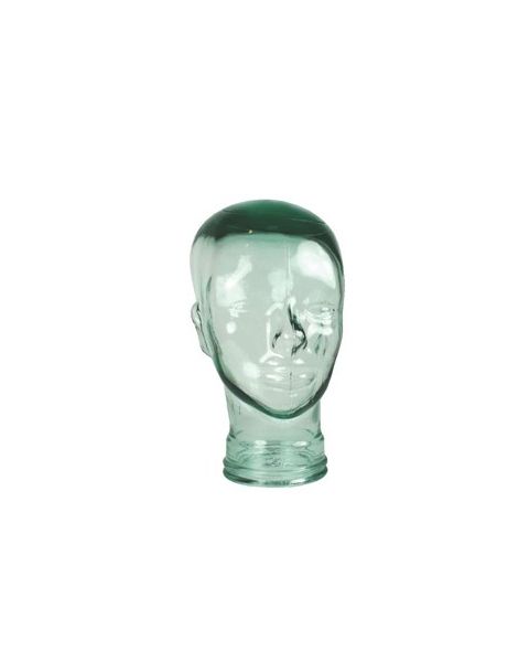 Glashoved, uni-sex, klar glas, Ø58 x H30 cm