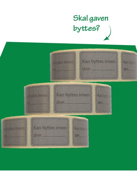 Byttemerker - 1.000 stk.