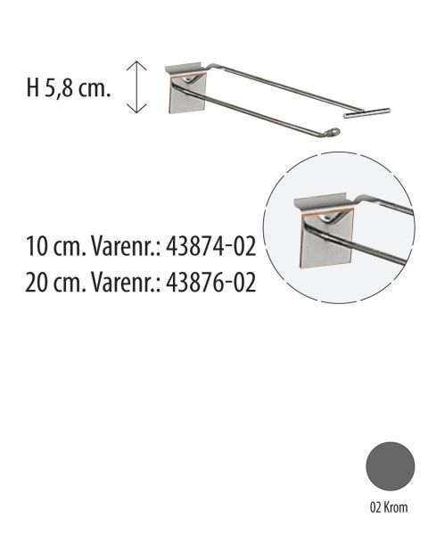T-krog - Enkelt t/ rillepanel. Vælg 10 eller 20 cm.