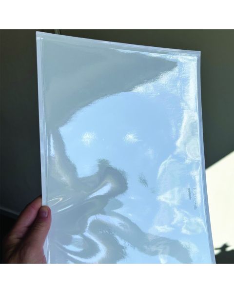 Plastlomme med klæb, A4