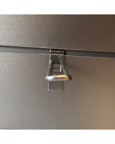 Euro-krog, til panel, sort, 20 cm - skæve. 2. sortering