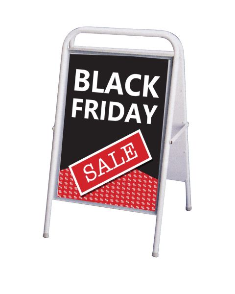 Plakat. Black Friday, sort og rød, 50 x 70 cm