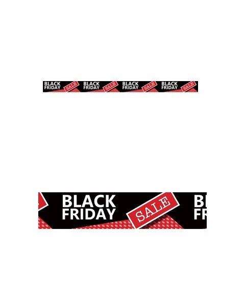 Vinduesstreamer - 120 cm. - m/ BLACK FRIDAY