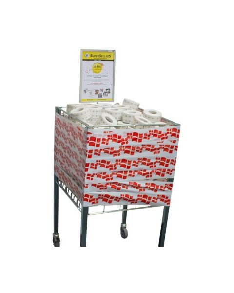 Afspærringsbånd - Hvidt m/ dansk flag - 250 mtr.