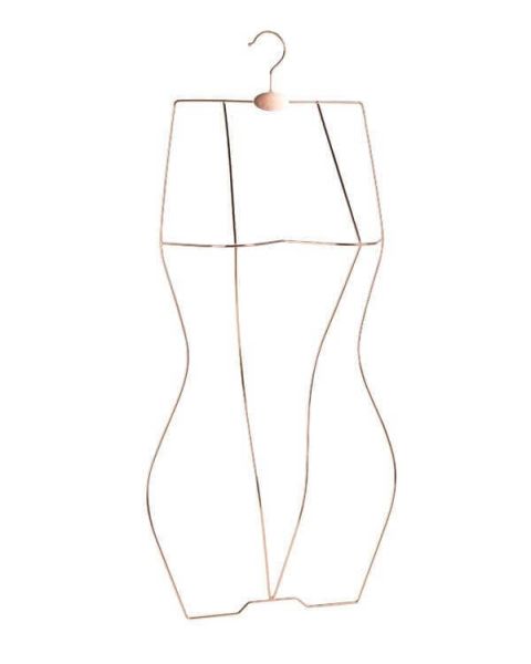 Lingeri / badetøjsbøjle - Kobber. 3D.