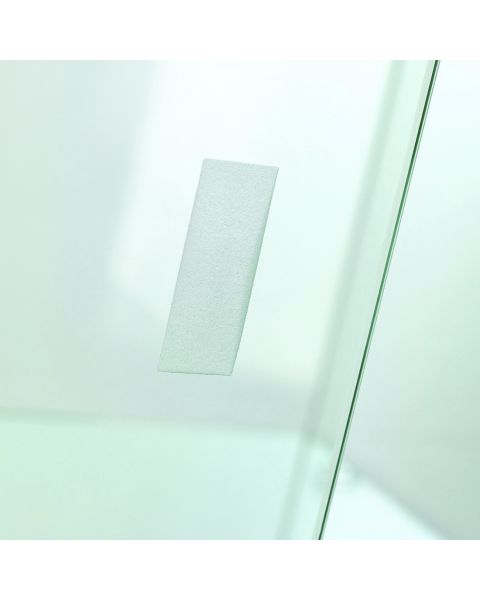 Toscana II, gulvvitrine, med lys, lås og hjul, sort top og bund, 90 x 46 x H184 cm